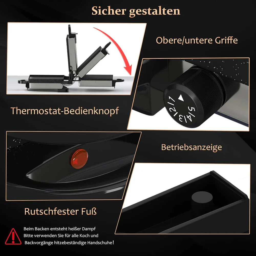 2000W Scheffler Elektrogrill Kontaktgrill 3 in 1 Multigrill, Grill, Elektrischer Optigrill - Image 4