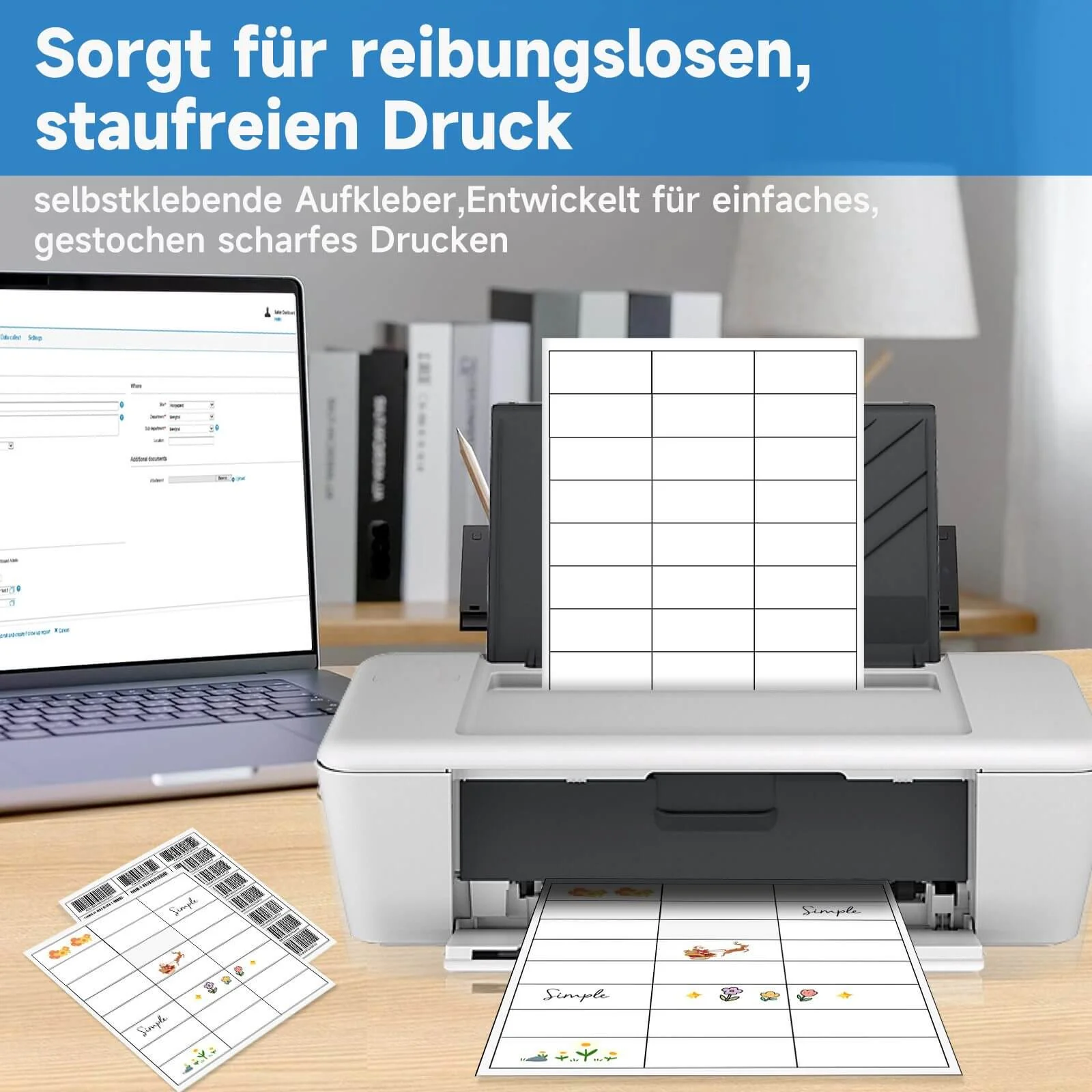 2400 Etiketten A4 – Zuverlässiger Halt, klares Druckbild & umweltfreundlich für Büro, Haushalt und Lager - Image 3