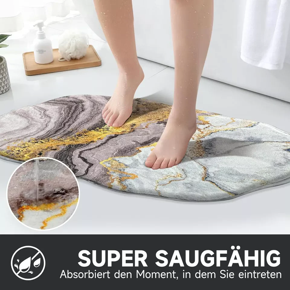 HOMELUX Badematte Teppich Läufer Badematte Teppichläufer Kurzflor Badteppich - Image 2