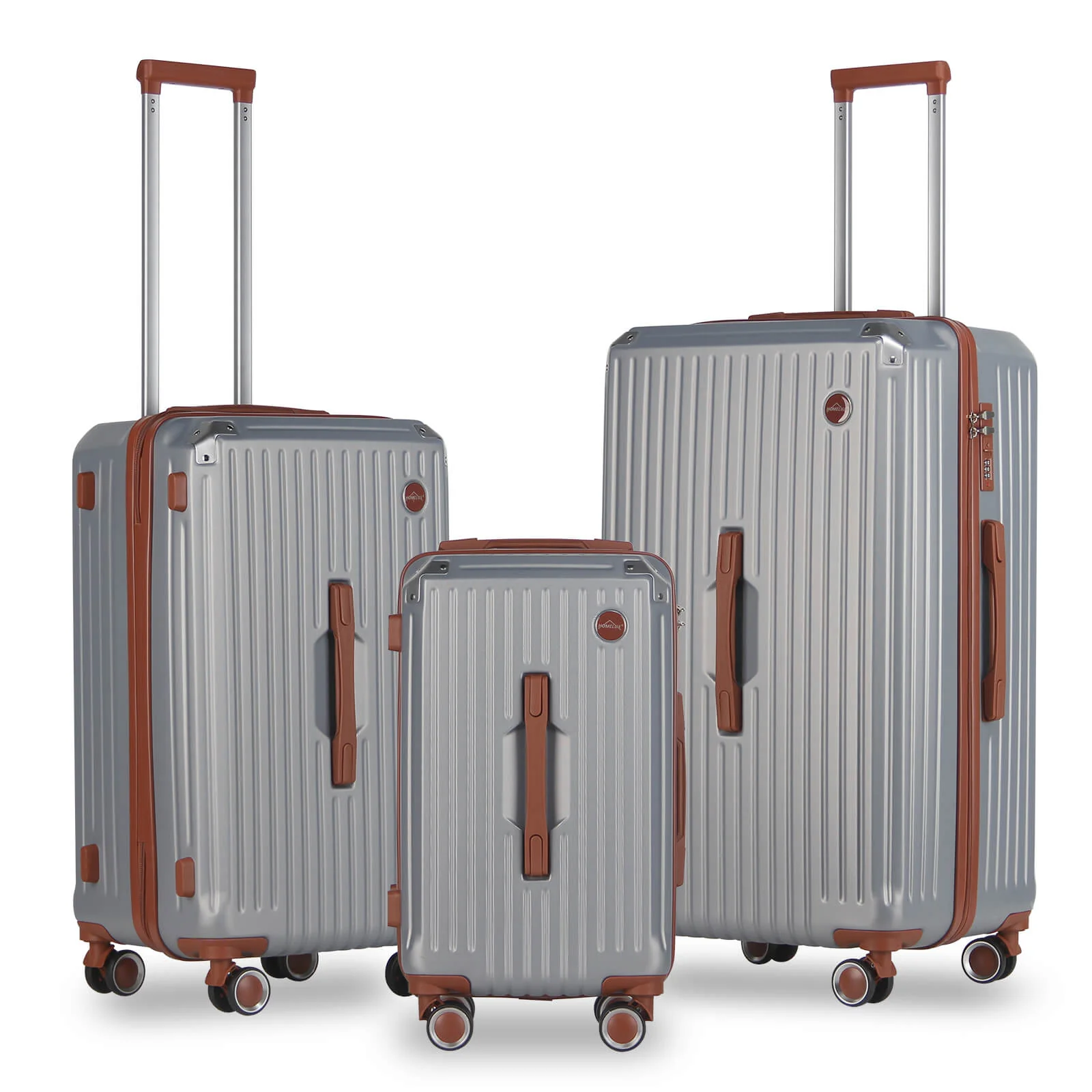 3 Teilig Reisekoffer Kofferset Hartschalen Kofferset mit Rollen Trolley Reisekoffer Set mit TSA-Schloss