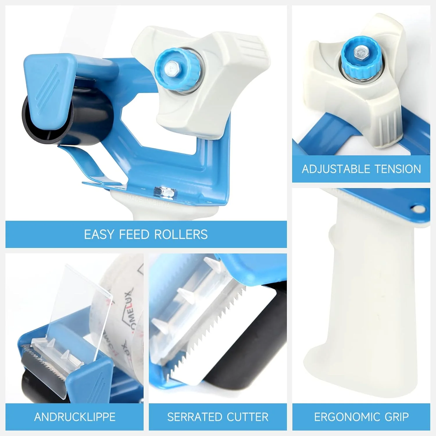 HOMELUX Transparentes Paketklebeband Geräuscharm, 66m lang, 50mm breit, ideal für Paketversand & Versandschachteln - Image 15