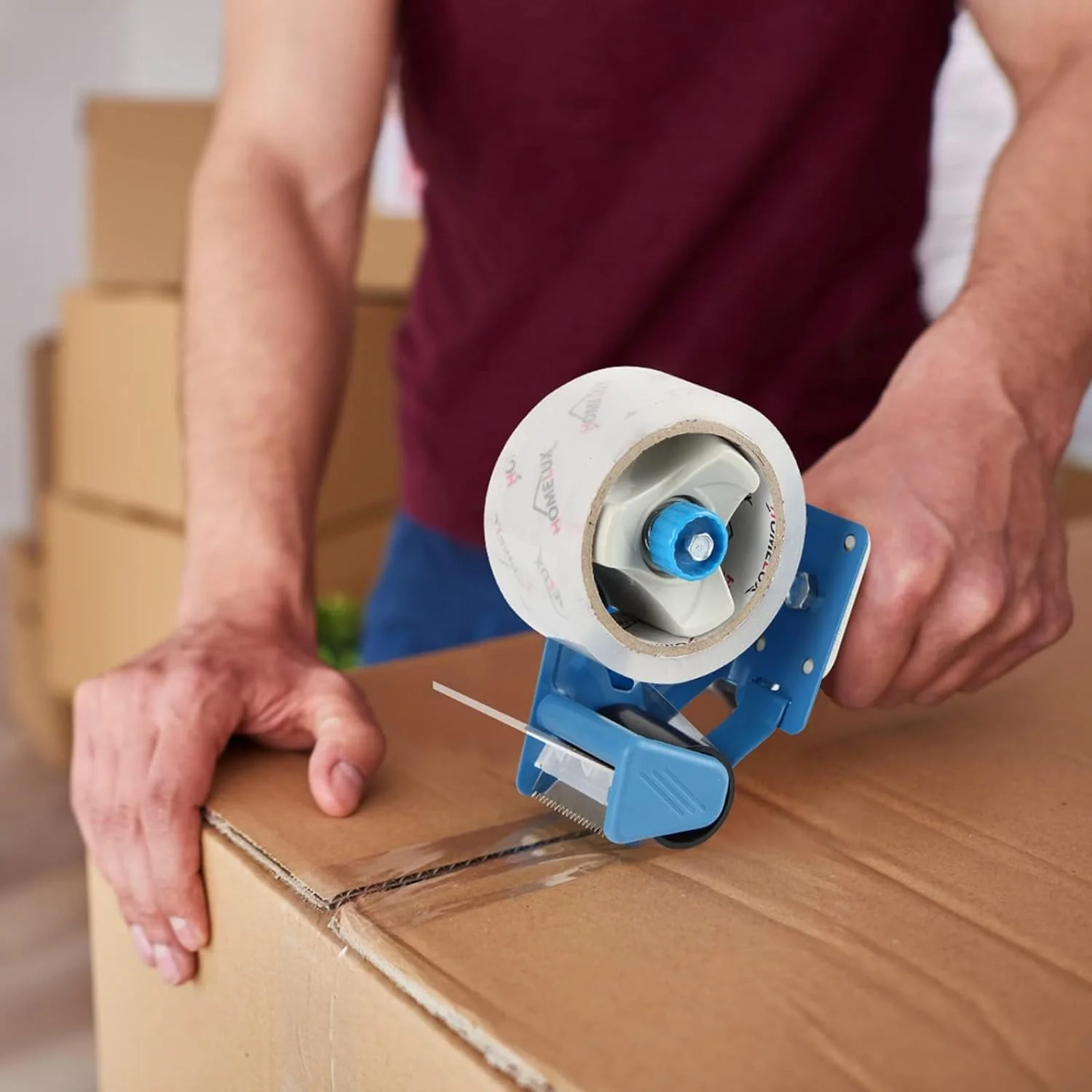 HOMELUX Transparentes Paketklebeband Geräuscharm, 66m lang, 50mm breit, ideal für Paketversand & Versandschachteln - Image 8