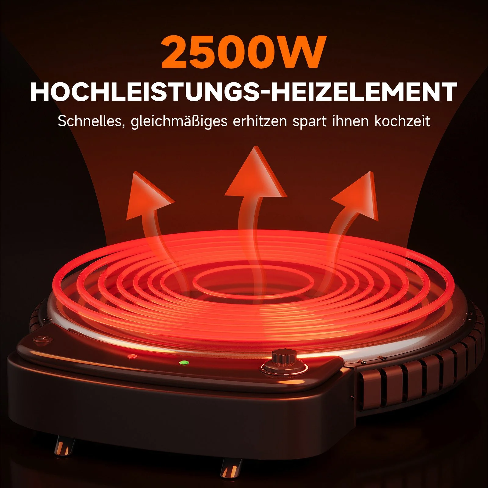 HOMELUX Crêpesmaker 2500W Ø50 cm Pancakemaker, Temperaturregler , Crêpesmaker - Image 3