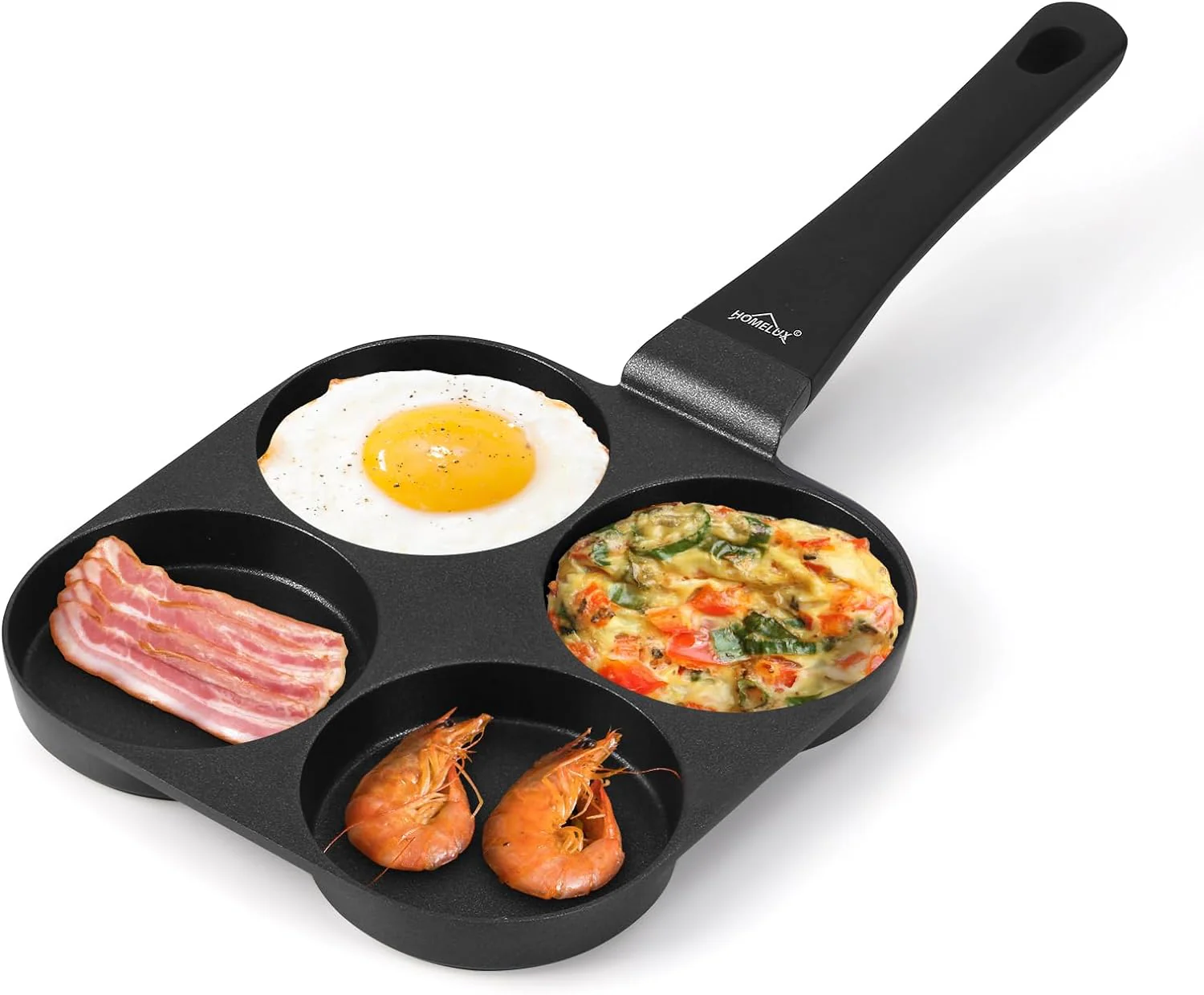 HOMELUX Pancake Pfanne 19CM, Aluguss Beschichtung, für alle Herdarten inkl. Induktion. Perfekt für Spiegeleier und Pancakes - Image 2