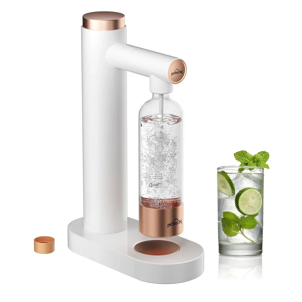 HOMELUX Wassersprudler, Sprudelwasser Maschine Mit 1L PET-Flaschen 316 Edelstahl Flasche Soda Maker - Image 4
