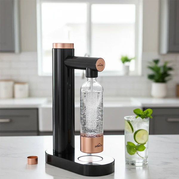 HOMELUX Wassersprudler, Sprudelwasser Maschine Mit 1L PET-Flaschen 316 Edelstahl Flasche Soda Maker