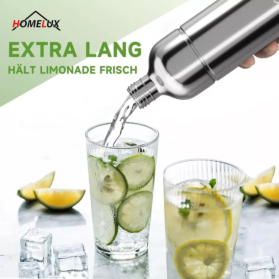 HOMELUX Wassersprudler, Sprudelwasser Maschine Mit 1L PET-Flaschen 316 Edelstahl Flasche Soda Maker - Image 18