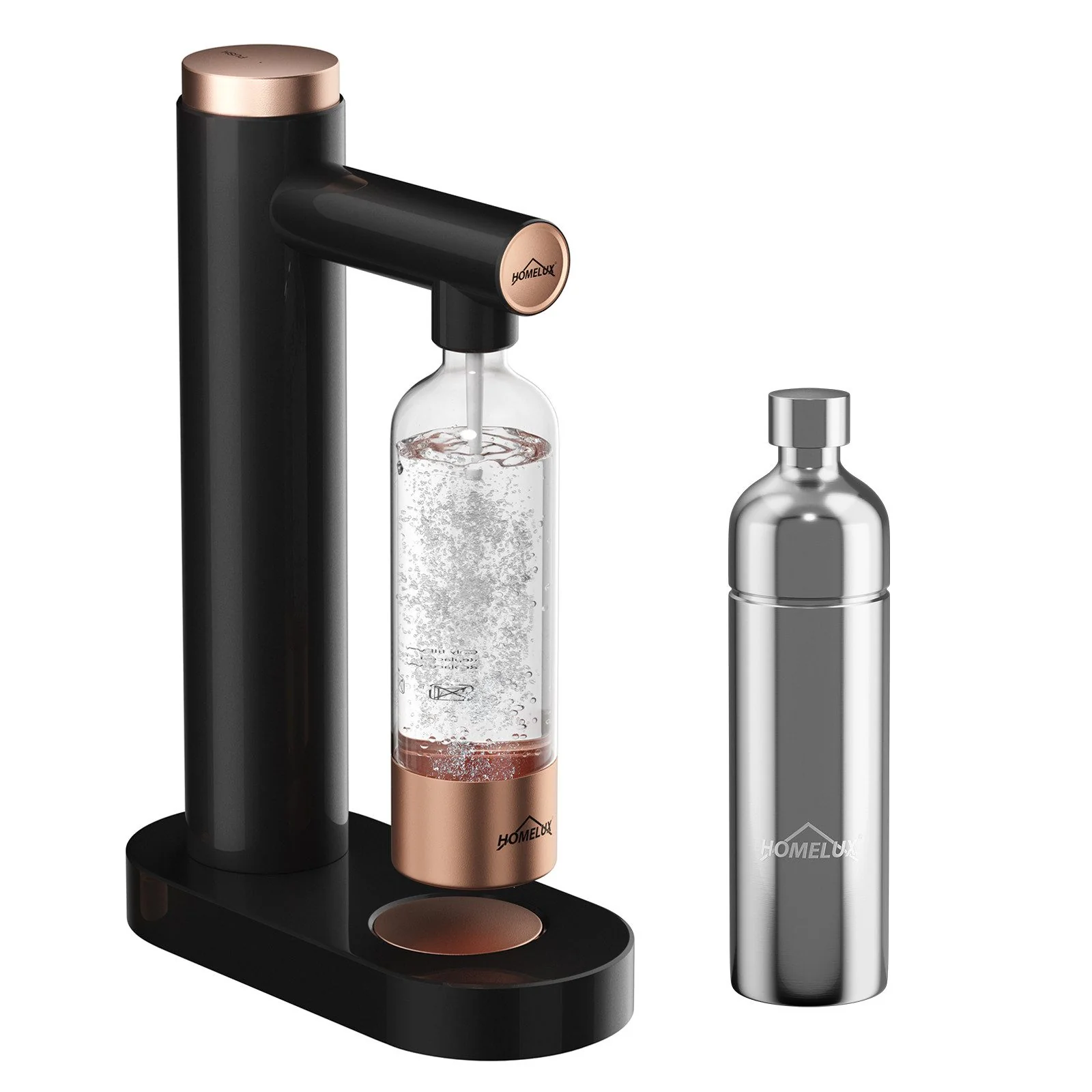 HOMELUX Wassersprudler, Sprudelwasser Maschine Mit 1L PET-Flaschen 316 Edelstahl Flasche Soda Maker - Image 22