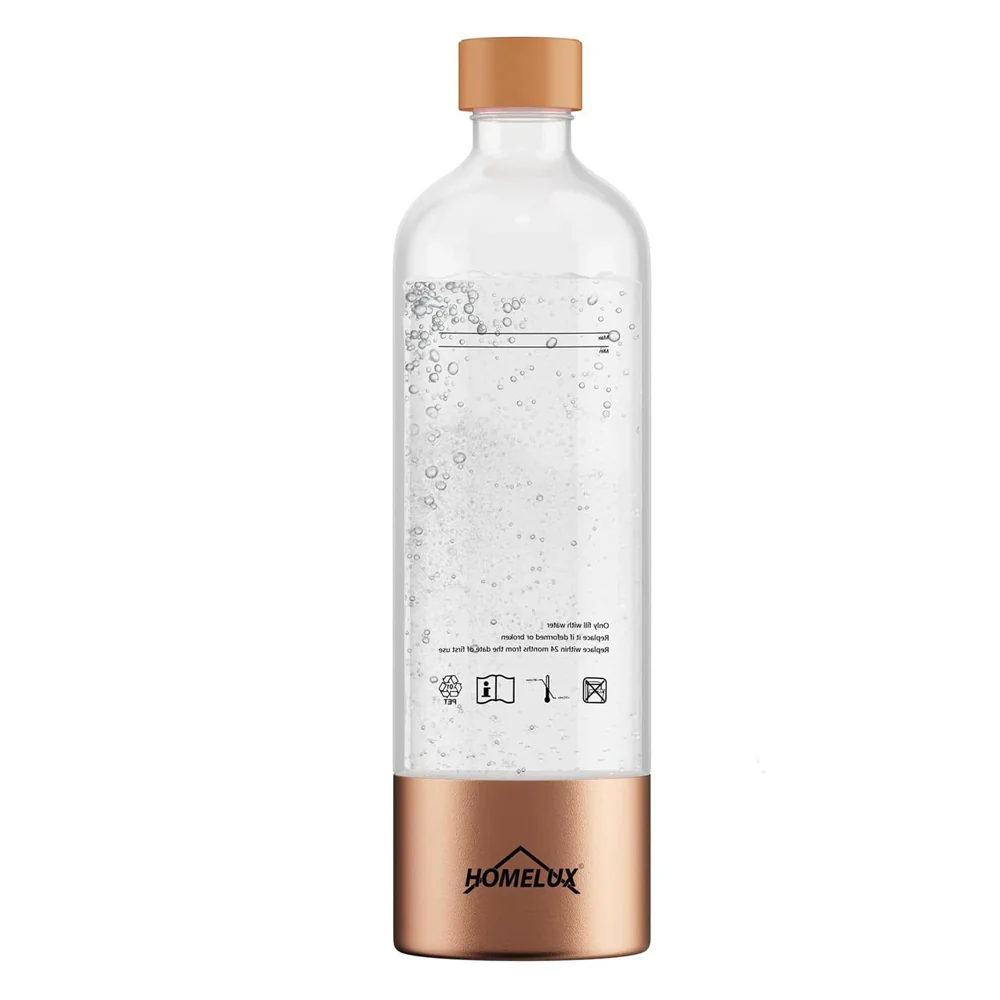 HOMELUX Wassersprudler, Sprudelwasser Maschine Mit 1L PET-Flaschen 316 Edelstahl Flasche Soda Maker - Image 5