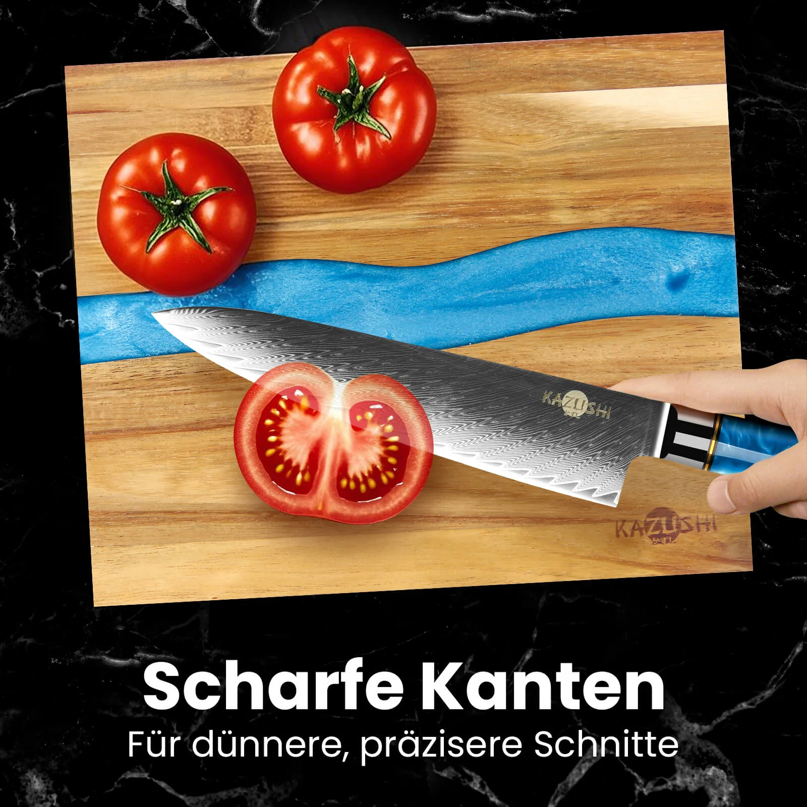 Professionelles 7-Zoll-Santoku-Kochmesser aus Hochkohlenstoffstahl – superscharf, ergonomisch, langlebig, ideal für präzises Schneiden - Image 6