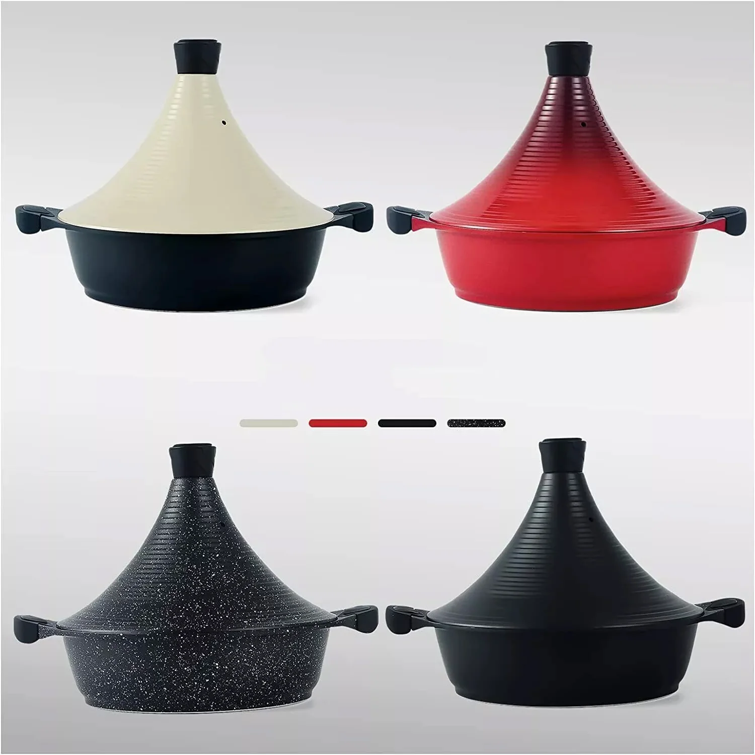 Scheffler Tajine-Topf – Marokkanische Tajine 28 cm Antihaftbeschichtung aus Aluminium mit konischer Form - Image 2