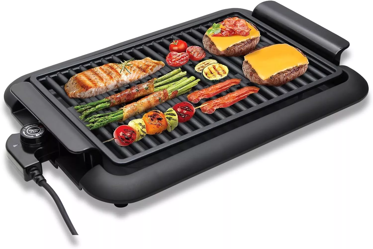 Scheffler Elektrogrill 1200W Balkon & tragbar, rauchfrei. BBQ Grill 38x25cm Schnellheizung sicheres Kochen konstante Temperatur leicht zu reinigen - Image 2